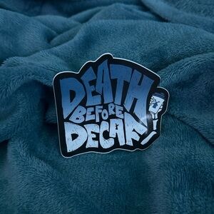 Blue and Black Death before decaf